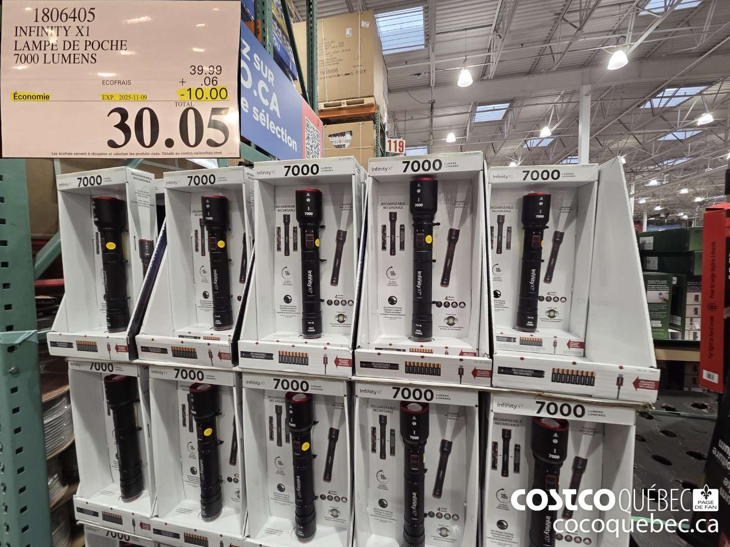 1806405 INFINITY X1 LAMPE DE POCHE 7000 LUMENS ($10.00 INSTANT SAVINGS EXPIRES ON 2025-11-09) $30.05