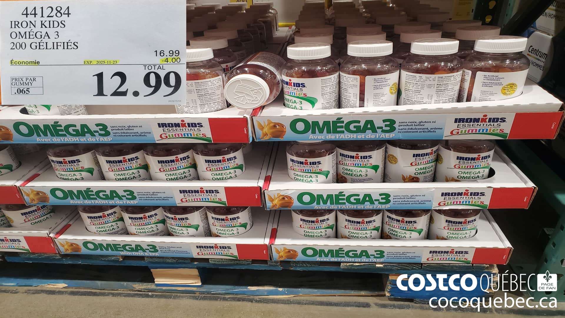 441284 IRON KIDS OMEGA 3 200 GELIFIES ($4.00 INSTANT SAVINGS EXPIRES ON 2025-11-23) $12.99