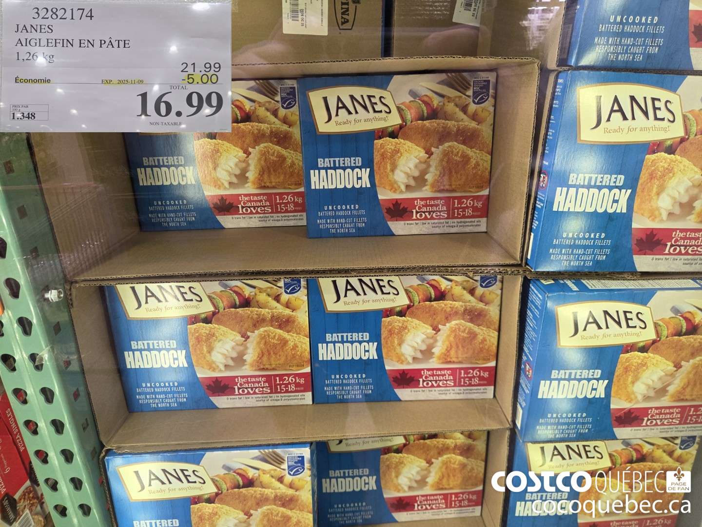 3282174 JANES AIGLEFIN EN PATE 1,26 KG ($5.00 INSTANT SAVINGS EXPIRES ON 2025-11-09) $16.99
