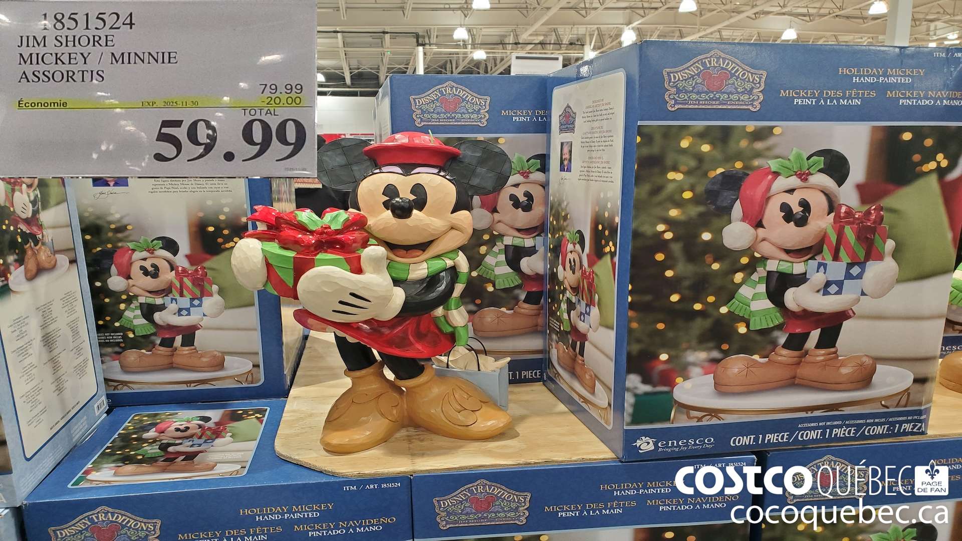1851524 JIM SHORE MICKEY/MINNIE ASSORTIS ($20.00 INSTANT SAVINGS EXPIRES ON 2025-11-30) $59.99