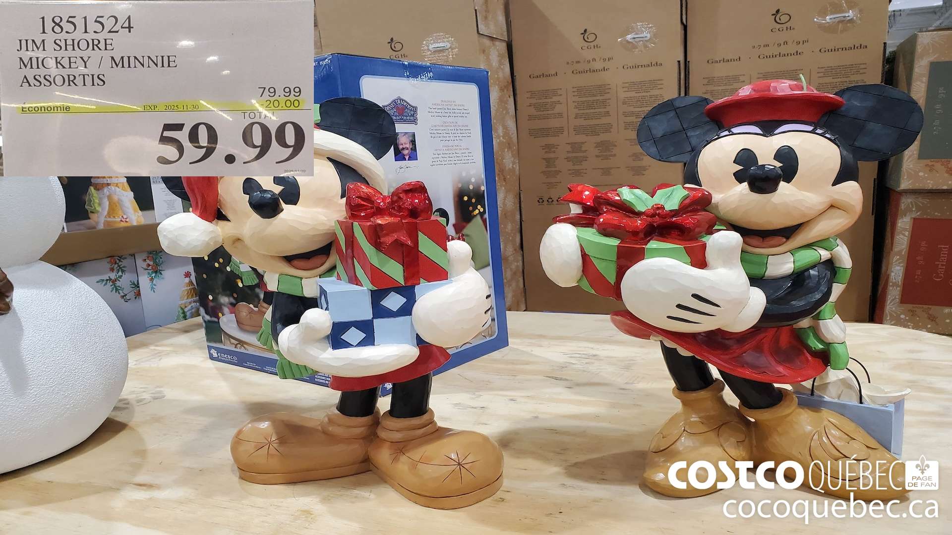 1851524 JIM SHORE MICKEY/MINNIE ASSORTIS ($20.00 INSTANT SAVINGS EXPIRES ON 2025-11-30) $59.99