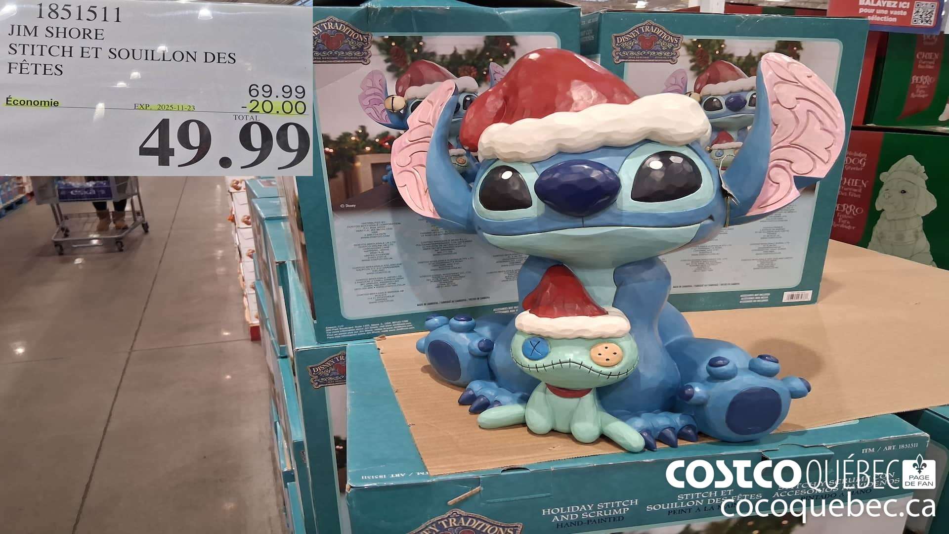 1851511 JIM SHORE STITCH ET SOUILLON DES FETES  ($20.00 INSTANT SAVINGS EXPIRES ON 2025-11-23) $49.99