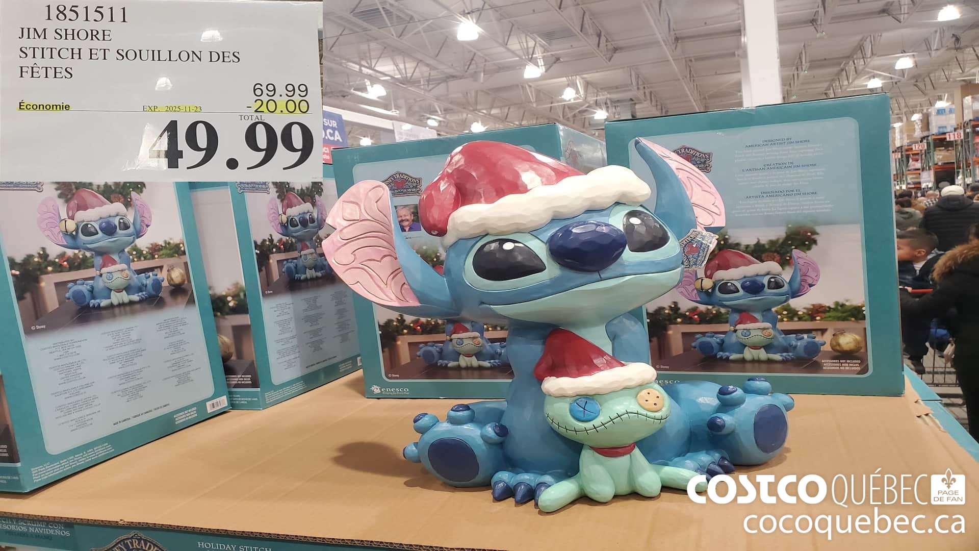 1851511 JIM SHORE STITCH ET SOUILLON DES FETES  ($20.00 INSTANT SAVINGS EXPIRES ON 2025-11-23) $49.99