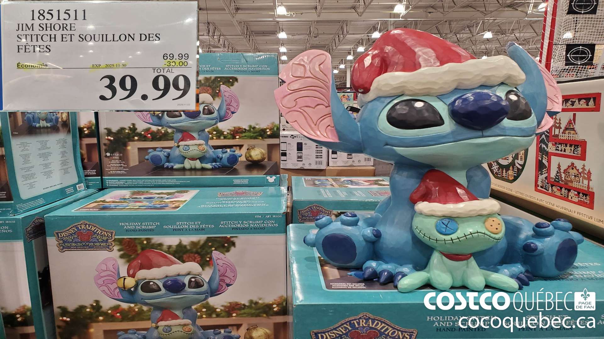 1851511 JIM SHORE STITCH ET SOUILLON DES FETES  ($30.00 INSTANT SAVINGS EXPIRES ON 2025-11-30) $39.99