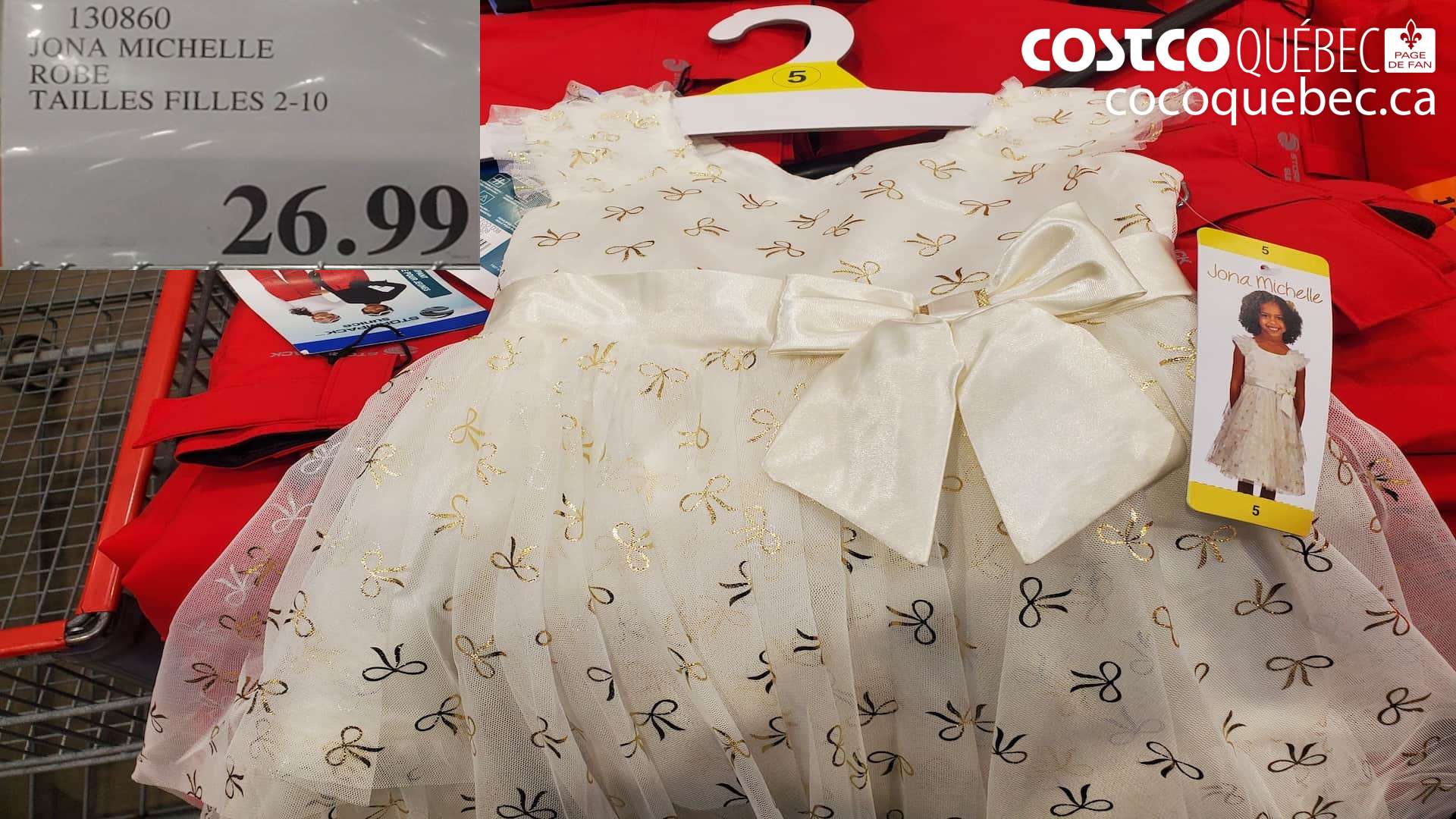 130860 JONA MICHELLE ROBE Tailles FILLES 2-10  $26.99