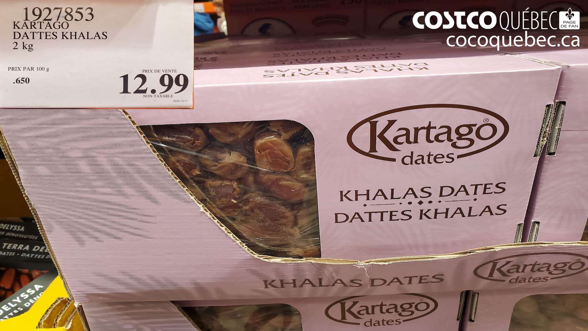 1927853 KARTA DATTES KHALAS 2 kg $12.99