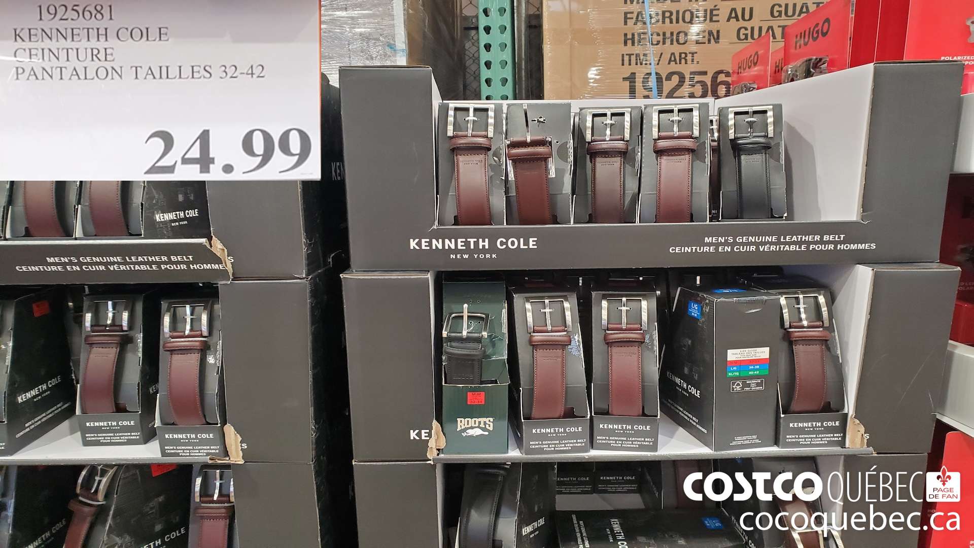 1925681 KENNETH COLE CEINTURE PANTALON TAILLES 32-42 $24.99