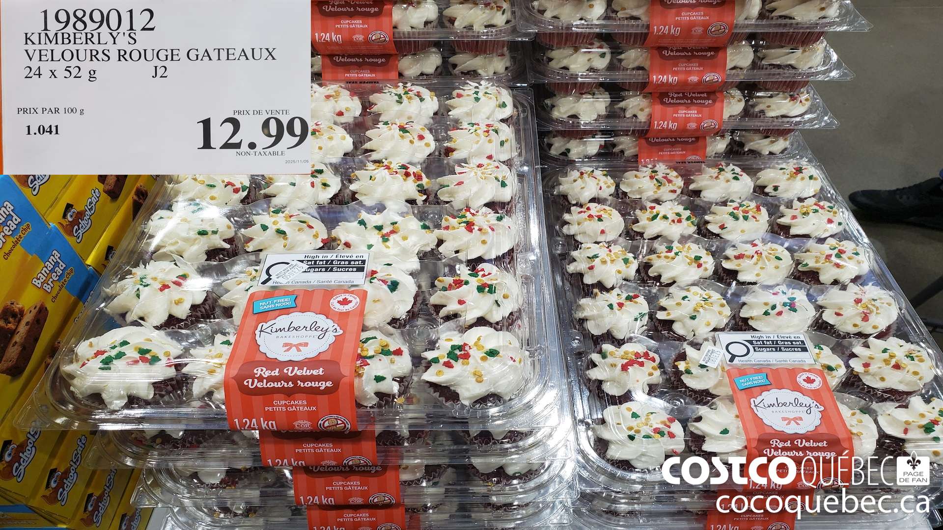 1989012 KIMBERLY'S VELOURS ROUGE GATEAUX 24x 52G $12.99