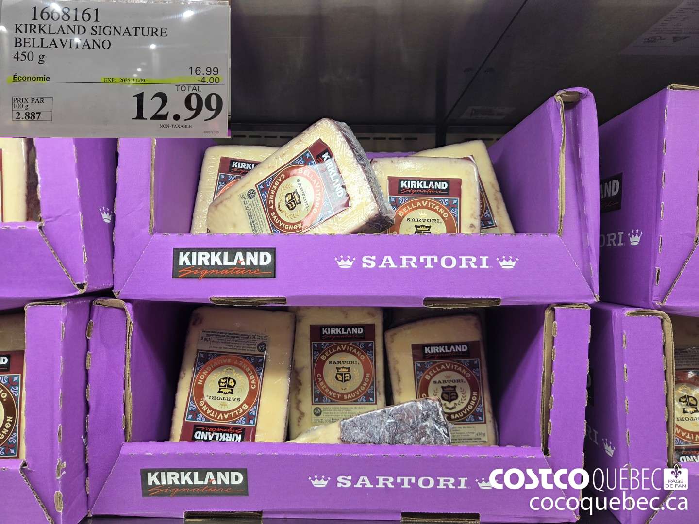 1668161 KIRKLAND SIGNATURE BELLAVITANO 450 g  ($4.00 INSTANT SAVINGS EXPIRES ON 2025-11-09) $12.99