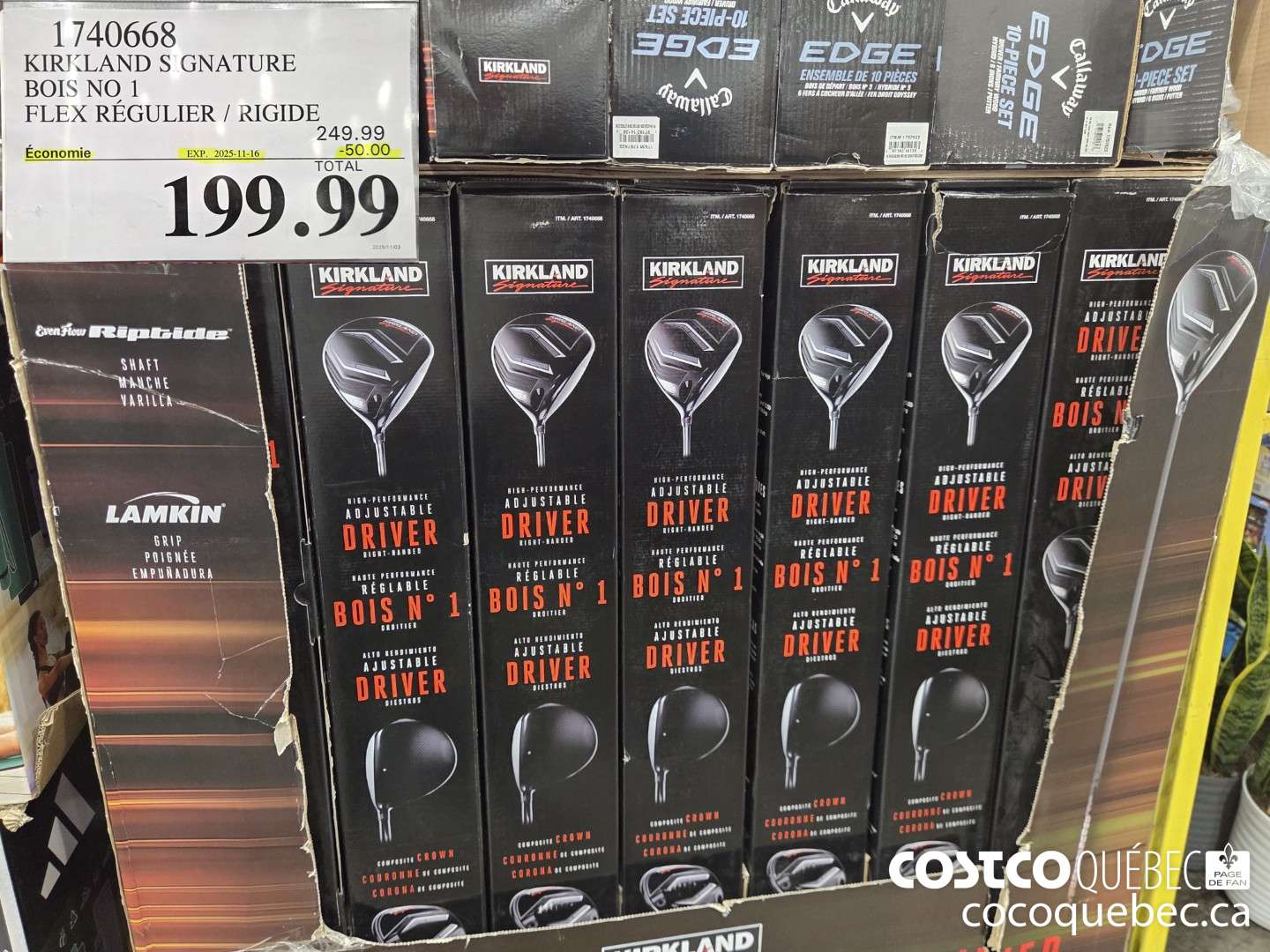 1740668 KIRKLAND SIGNATURE BOIS NO 1 FLEX REGULIER / RIGIDE ($50.00 INSTANT SAVINGS EXPIRES ON 2025-11-15) $199.99