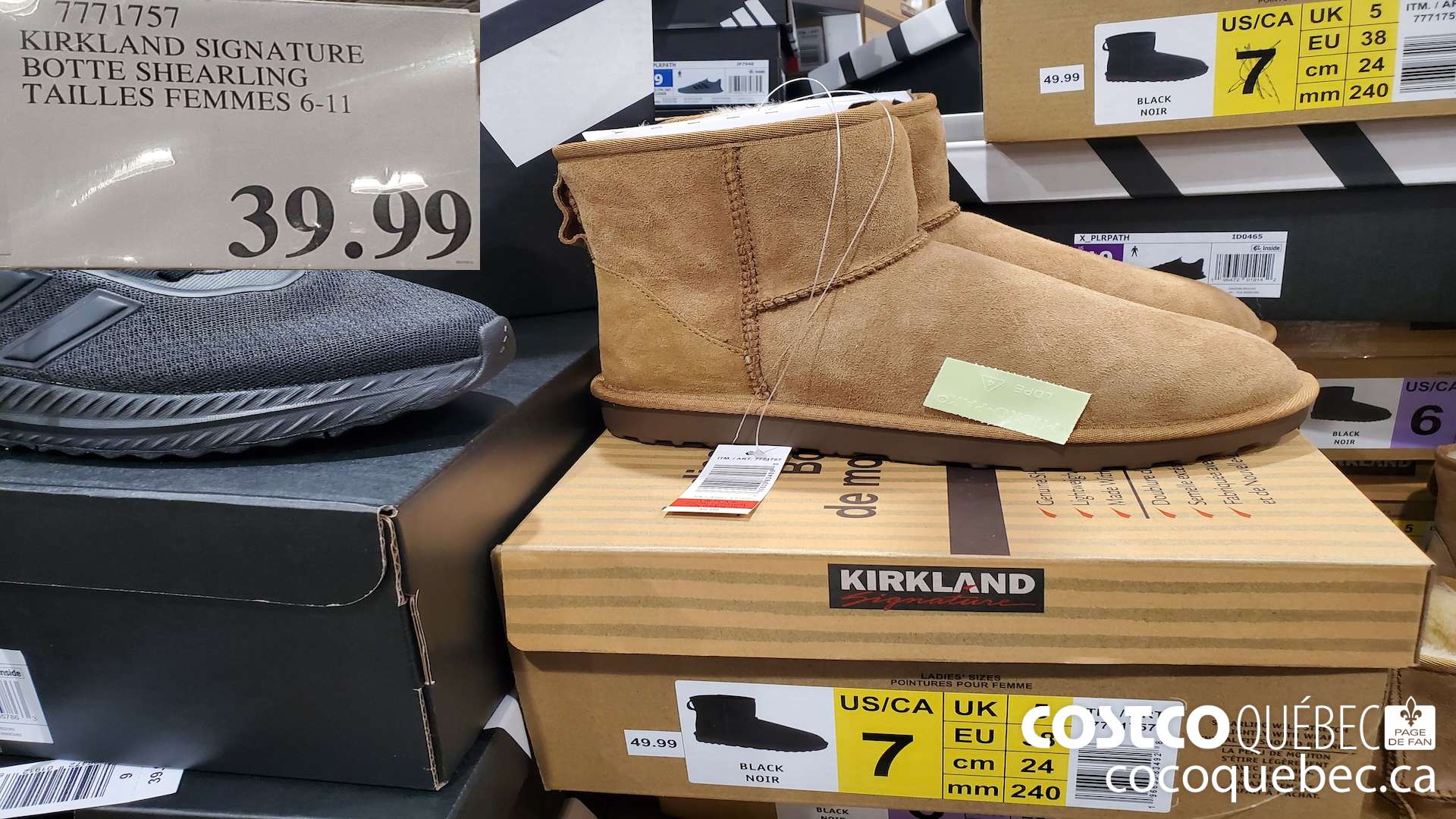 7771757 KIRKLAND SIGNATURE BOTTE SHEARLING TAILLES FEMMES 6-11 $39.99