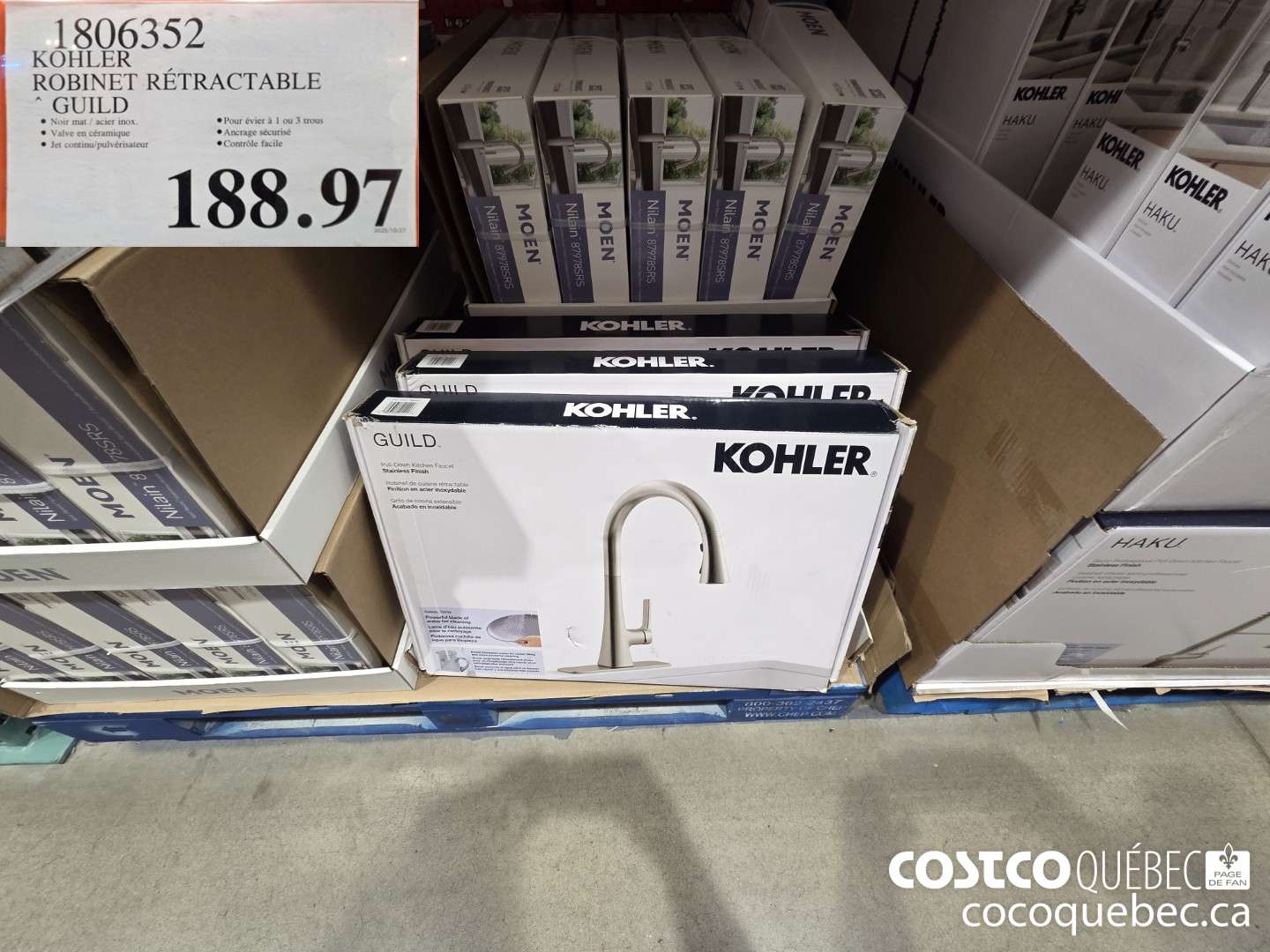 1806352 KOHLER ROBINET RETRACTABLE GUILD $188.97