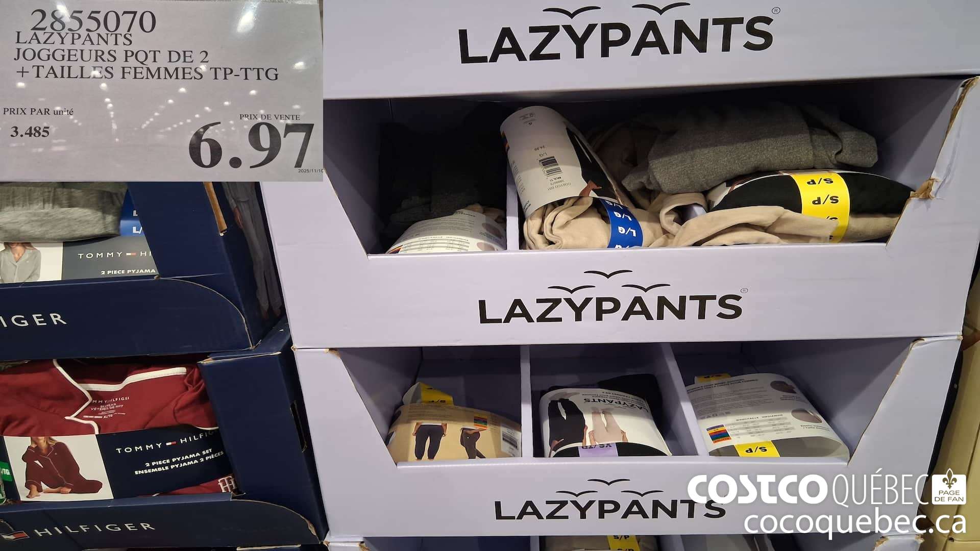 2855070 LAZYPANTS JOGGEURS PQT DE 2 TAILLES FEMMES TP-TTG $6.97