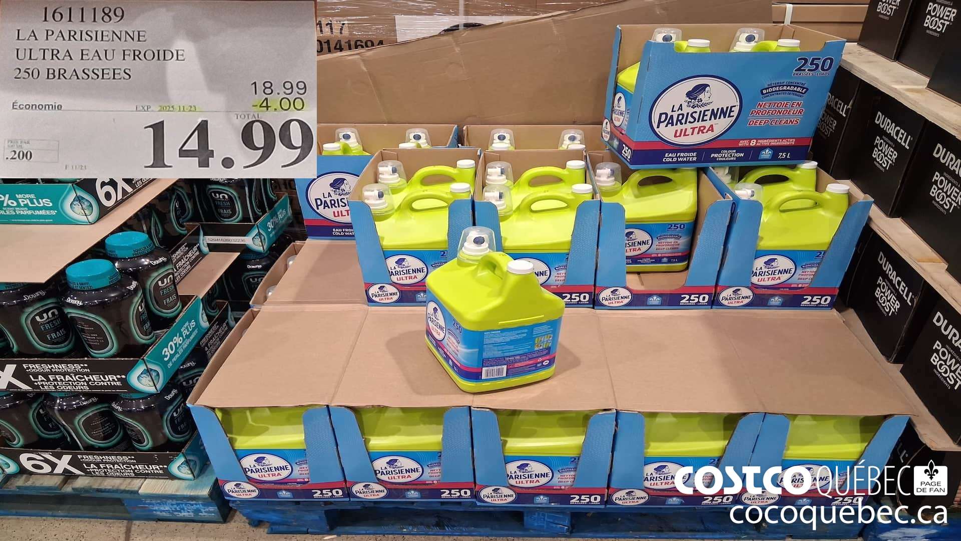 1611189 LA PARISIENNE ULTRA EAU FROIDE 250 BRASSEES  ($4.00 INSTANT SAVINGS EXPIRES ON 2025-11-23) $14.99