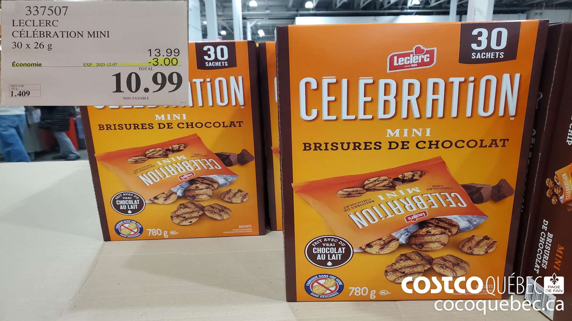 337507 LECLERC CELEBRATION MINI 30 x 26g  ($3.00 INSTANT SAVINGS EXPIRES ON 2025-12-07) $10.99