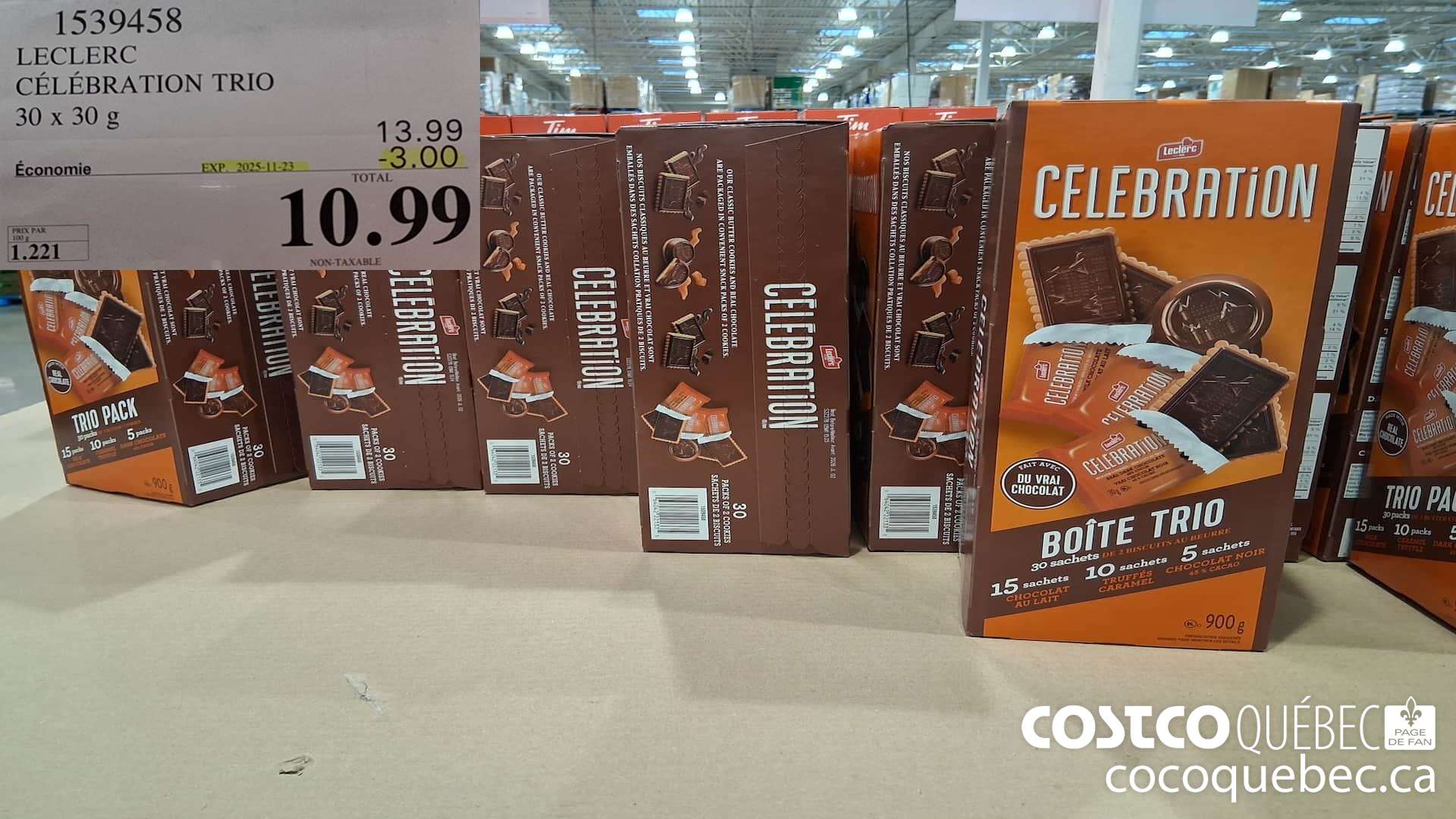 1539458 LECLERC CELEBRATION TRIO 30 X 30G ($3.00 INSTANT SAVINGS EXPIRES ON 2025-11-23) $10.99