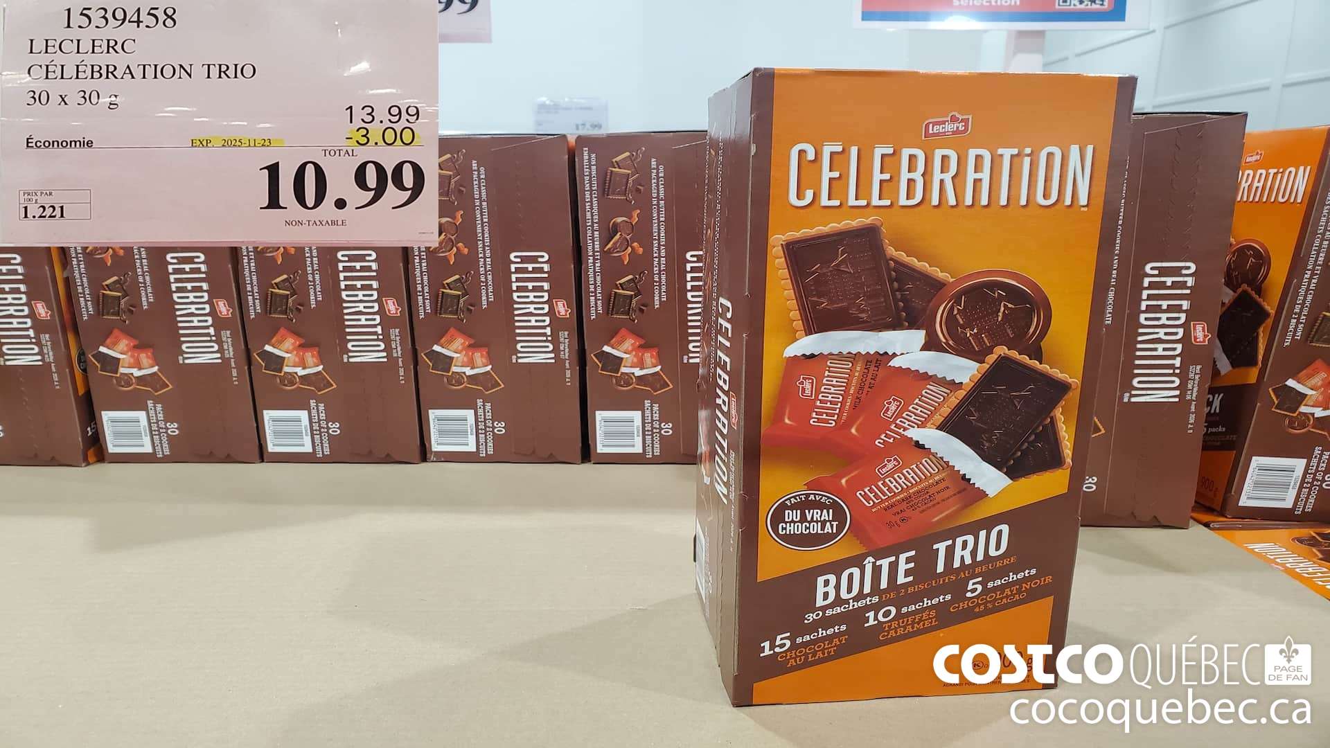 1539458 LECLERC CELEBRATION TRIO 30 X 30G ($3.00 INSTANT SAVINGS EXPIRES ON 2025-11-23) $10.99