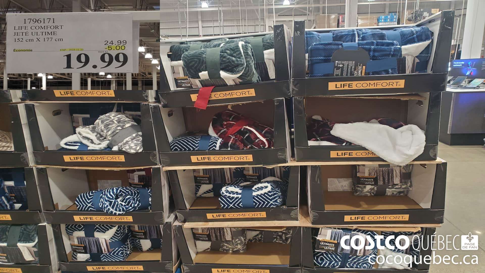 1796171 LIFE COMFORT JETE ULTIME 152CM X 177CM ($5.00 INSTANT SAVINGS EXPIRES ON 2025-11-23) $19.99