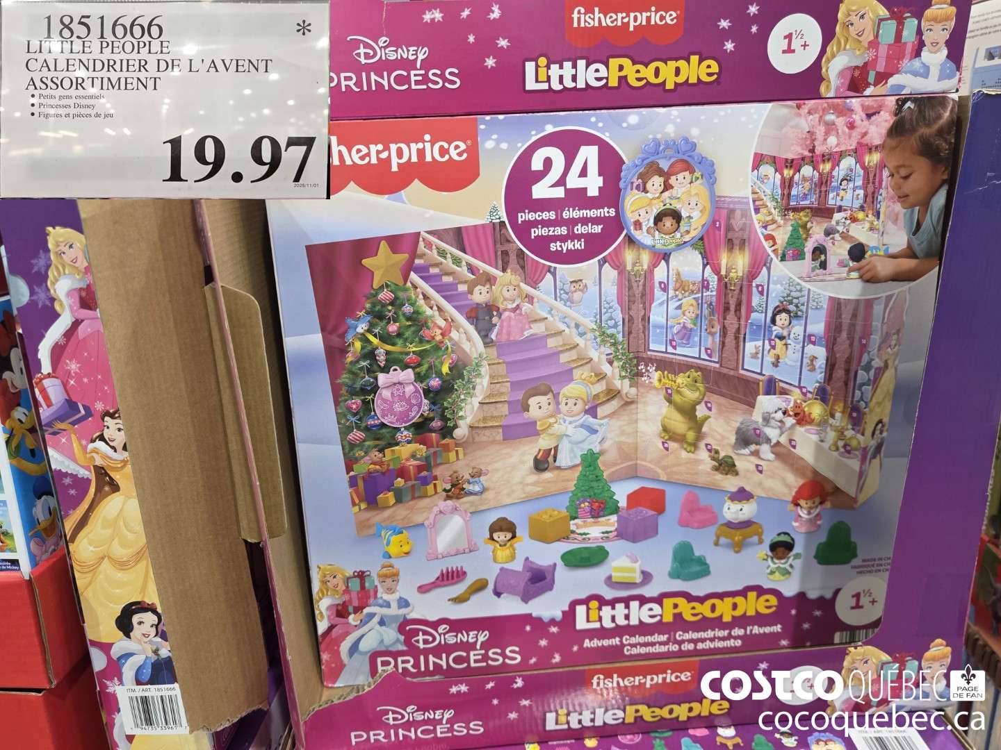 1851666 LITTLE PEOPLE CALENDRIER DE L'AVENT ASSORTIMENT $19.97
