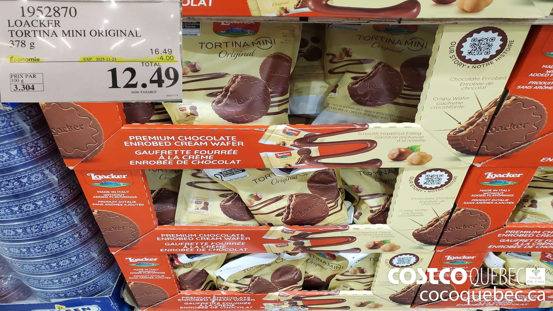 1952870 LOACKER TORTINA MINI ORIGINAL 378g ($4.00 INSTANT SAVINGS EXPIRES ON 2025-11-23) $12.49