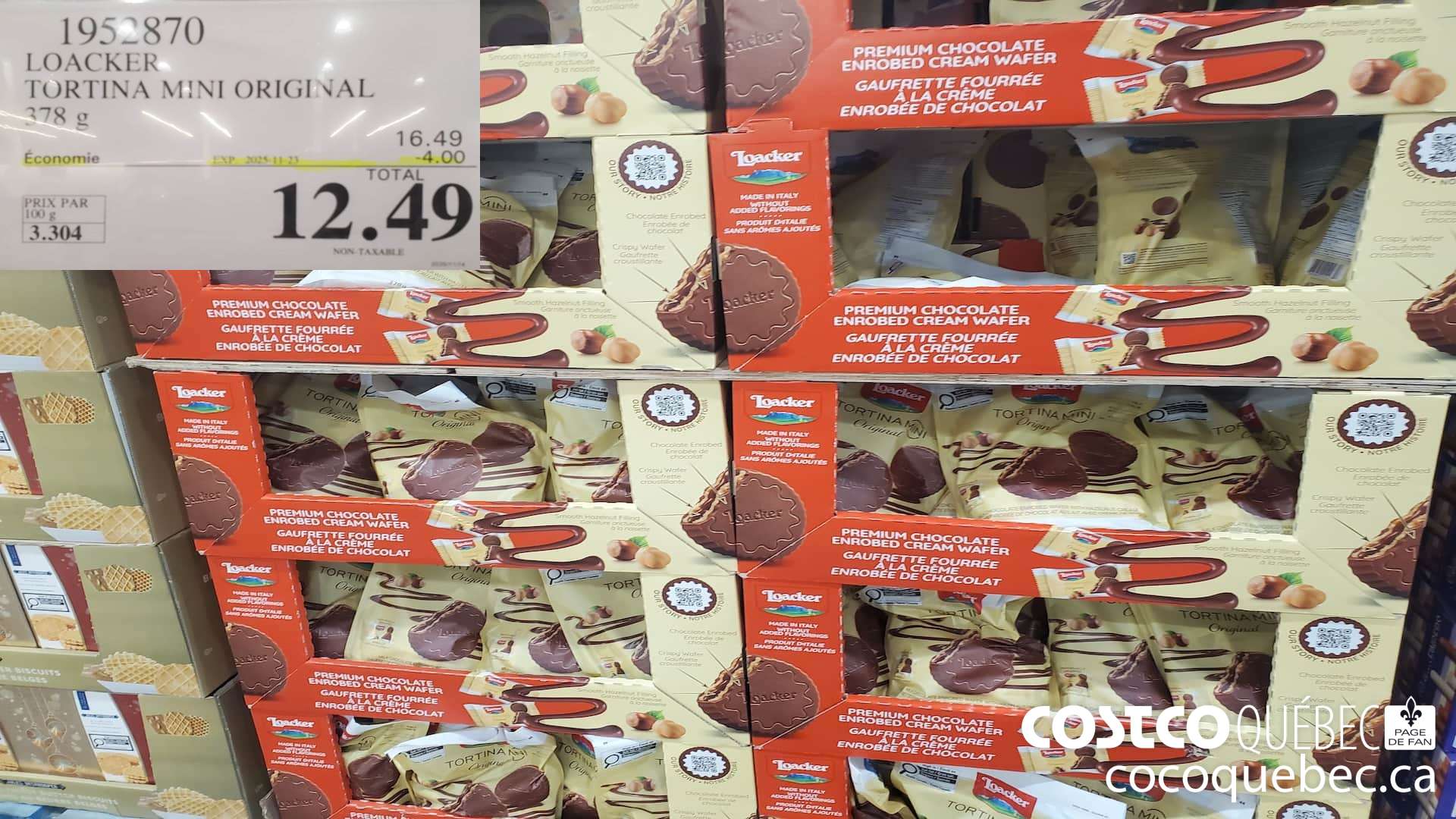 1952870 LOACKER TORTINA MINI ORIGINAL 978g ($4.00 INSTANT SAVINGS EXPIRES ON 2025-11-23) $12.49