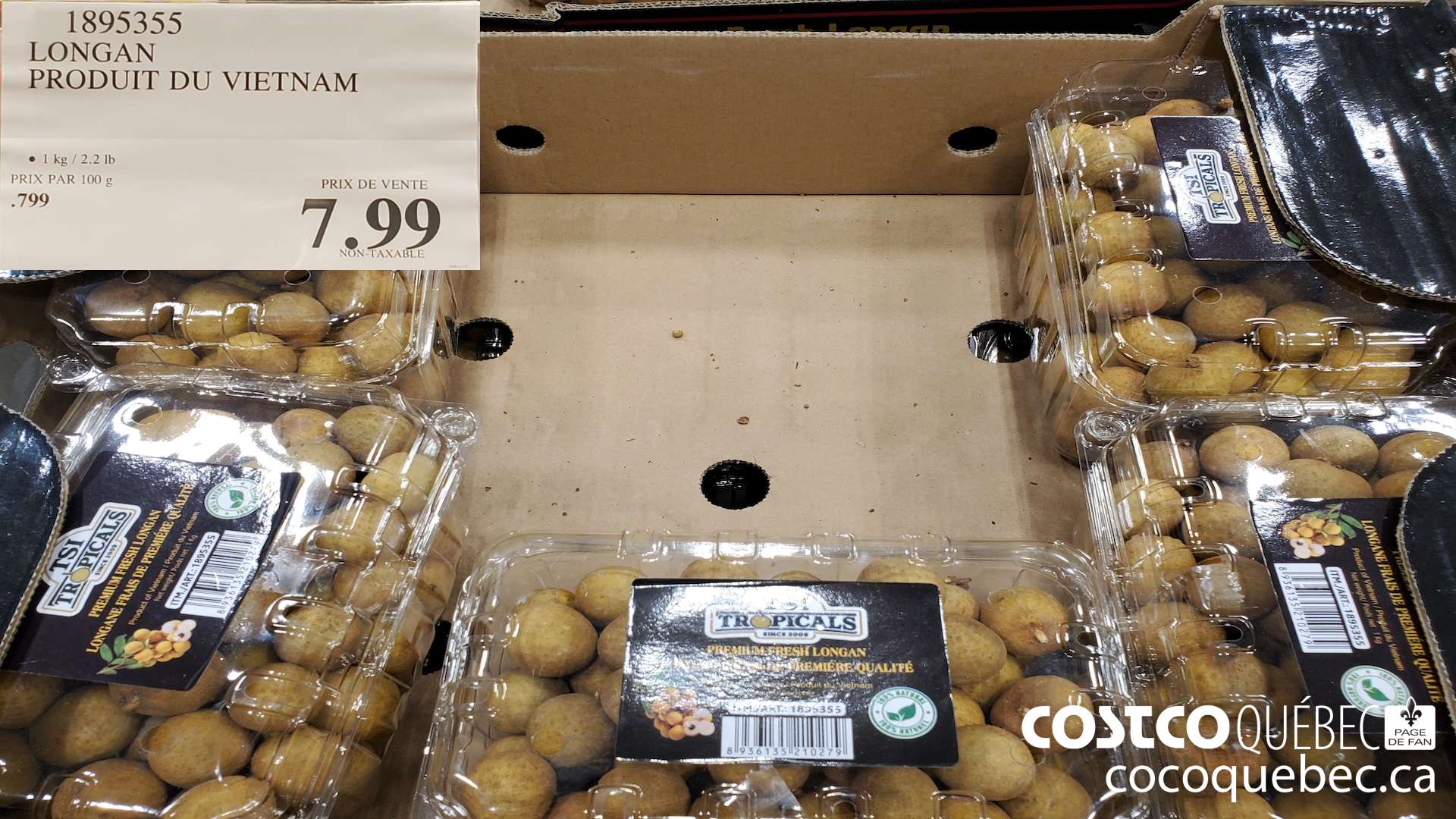 1895355 LONGAN PRODUIT DU VIETNAM $7.99