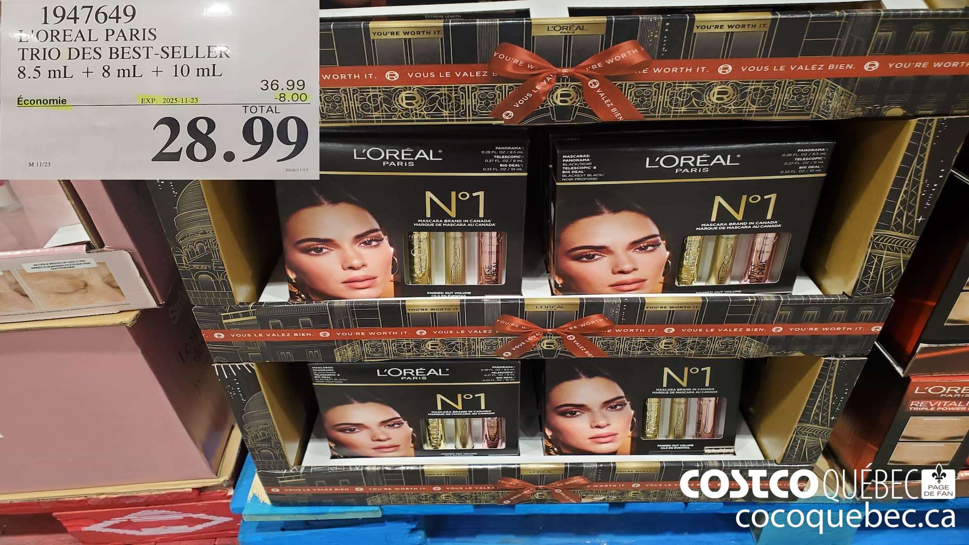 1947649 L'OREAL PARIS TRIO DES BEST-SELLER 8.5ML + 8ML + 10ML ($8.00 INSTANT SAVINGS EXPIRES ON 2025-11-23) $28.99
