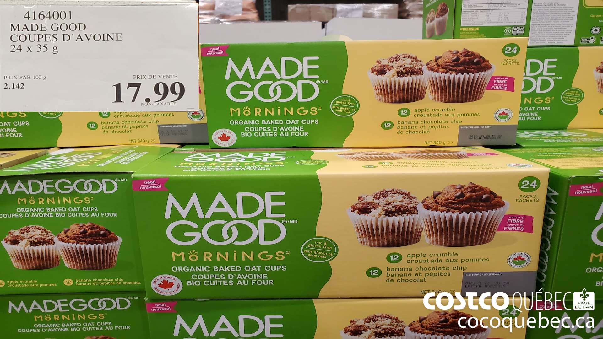 4164001 MADE GOOD COUPES D'AVOINE  $17.99