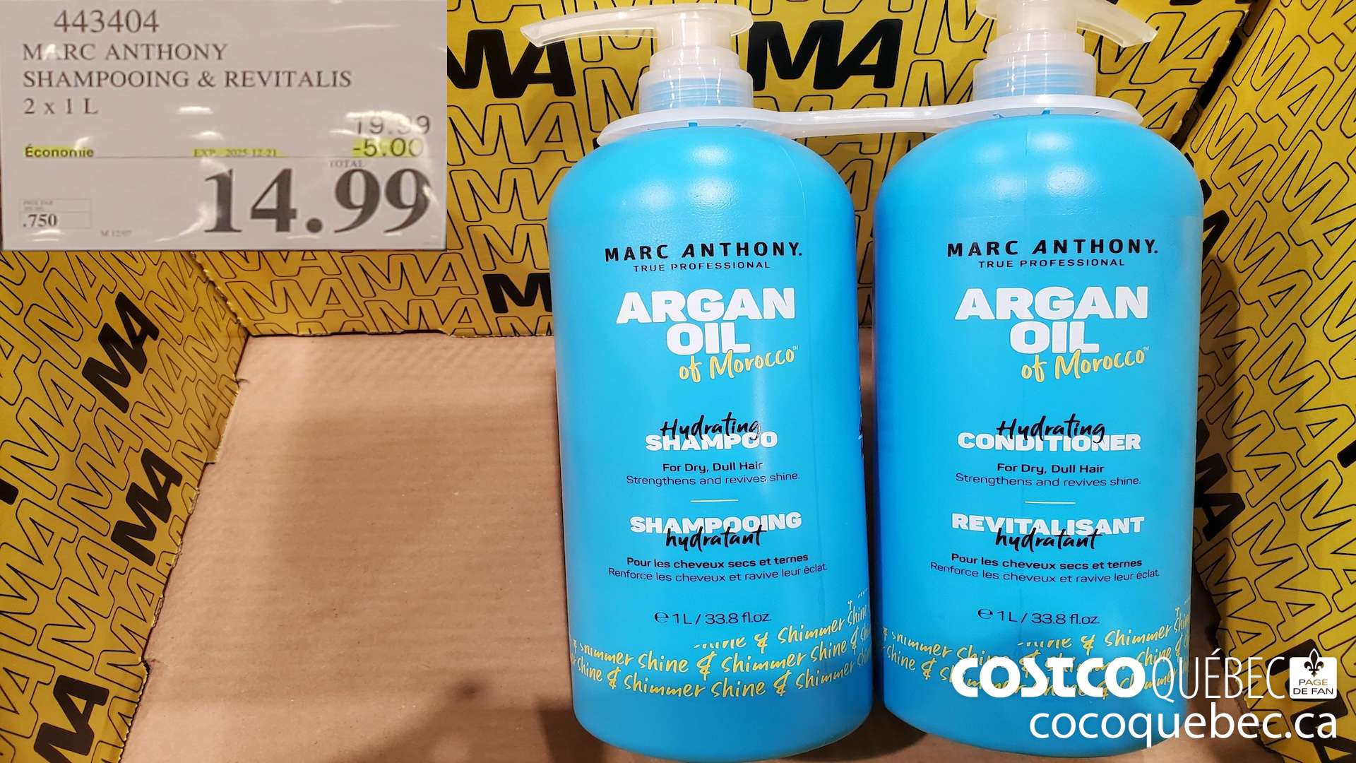 443404 MARC ANTHONY SHAMPOOING + REVITALS ($5.00 INSTANT SAVINGS EXPIRES ON 2025-12-21) $14.99