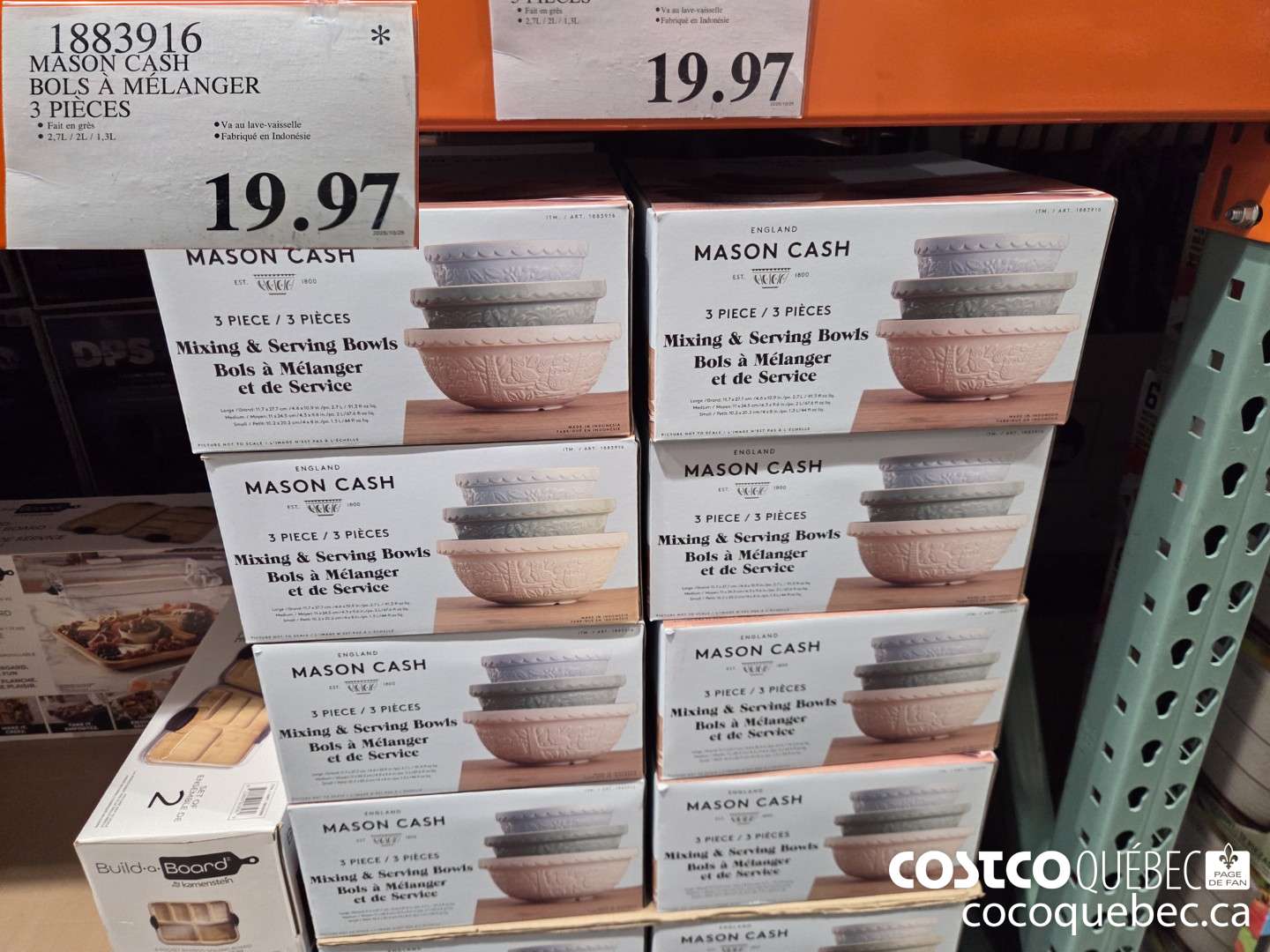 1883916 MASON CASH BOLS A MELANGER 3 PIECES $19.97