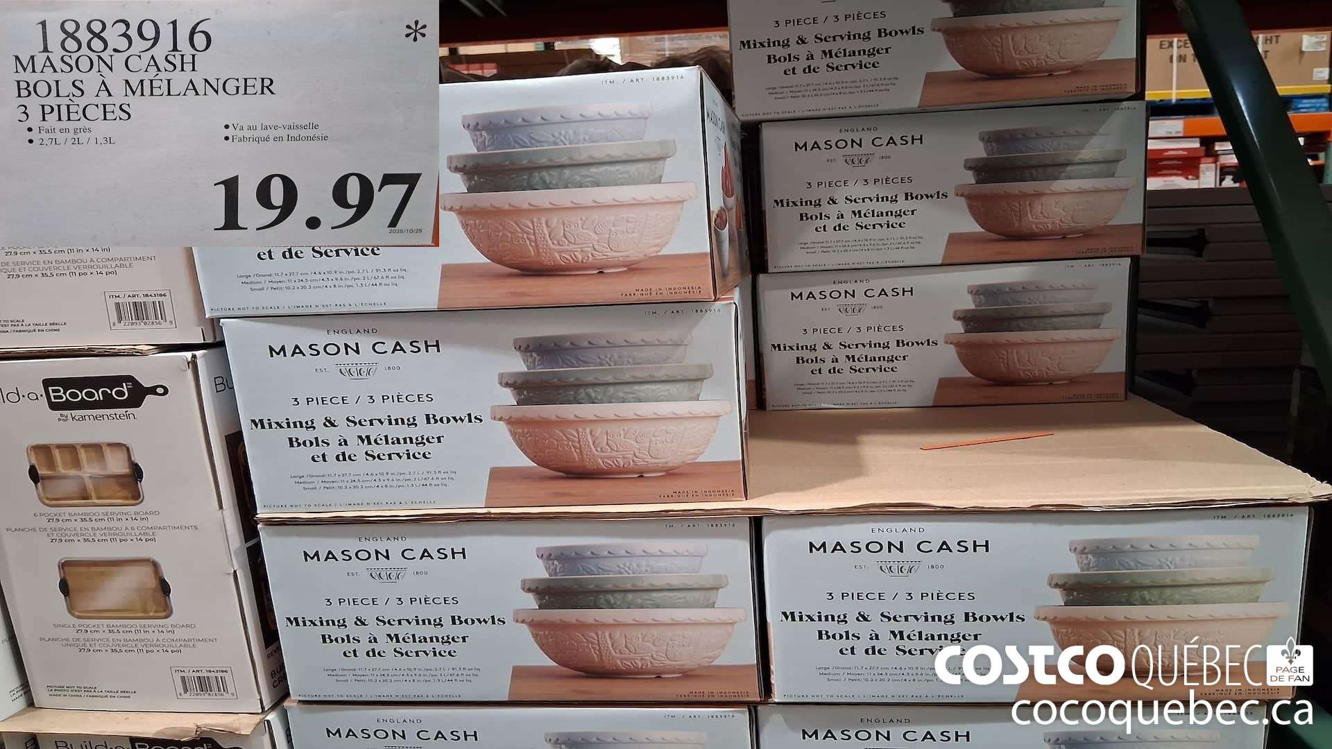 1883916 MASON CASH BOLS A MELANGER 3 PIECES $19.97