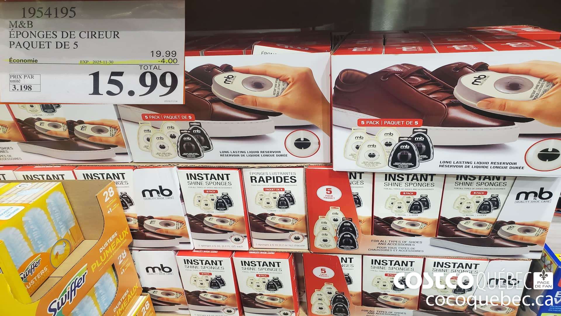 1954195 M&B EPONGES DE CIREUR PAQUET DE 5 ($4.00 INSTANT SAVINGS EXPIRES ON 2025-11-30) $15.99