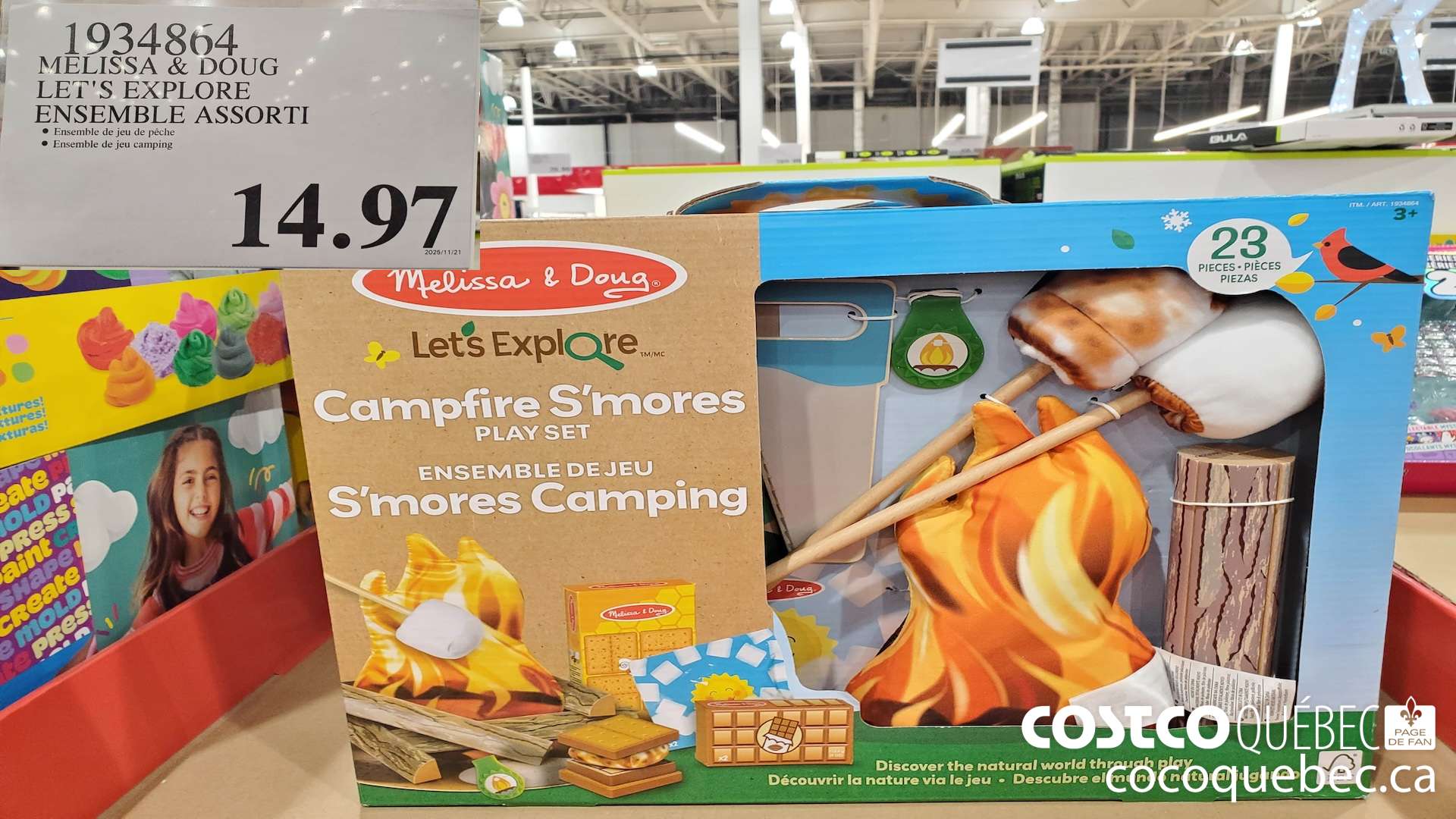 1934864 MELISSA & DOUG LET'S EXPLORE ENSEMBLE ASSORTI  $14.97