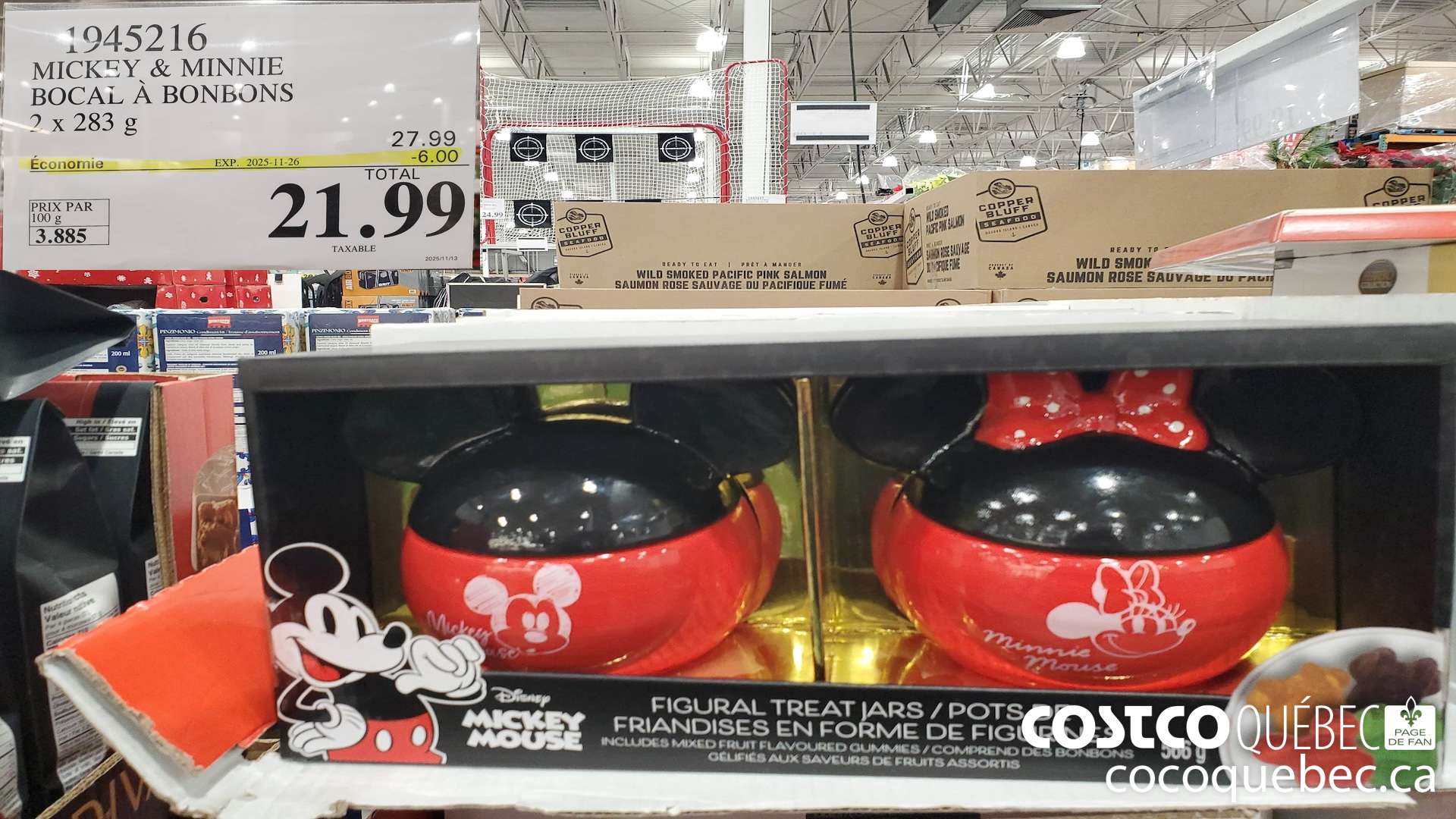 1945216 MICKEY & MINNIE BOCAL A BONBONS  ($6.00 INSTANT SAVINGS EXPIRES ON 2025-11-26) $21.99