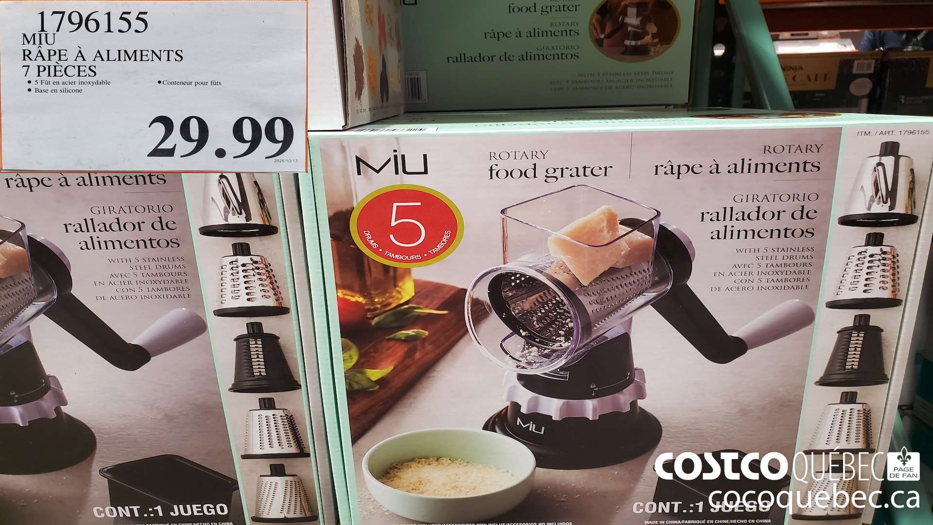 1796155 MIU RAPE A ALIMENTS 7 PIECES $29.99