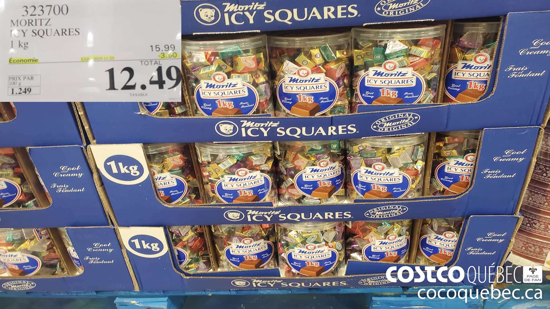 323700 MORITZ ICY SQUARES 1KG ($3.50 INSTANT SAVINGS EXPIRES ON 2025-11-23) $12.49