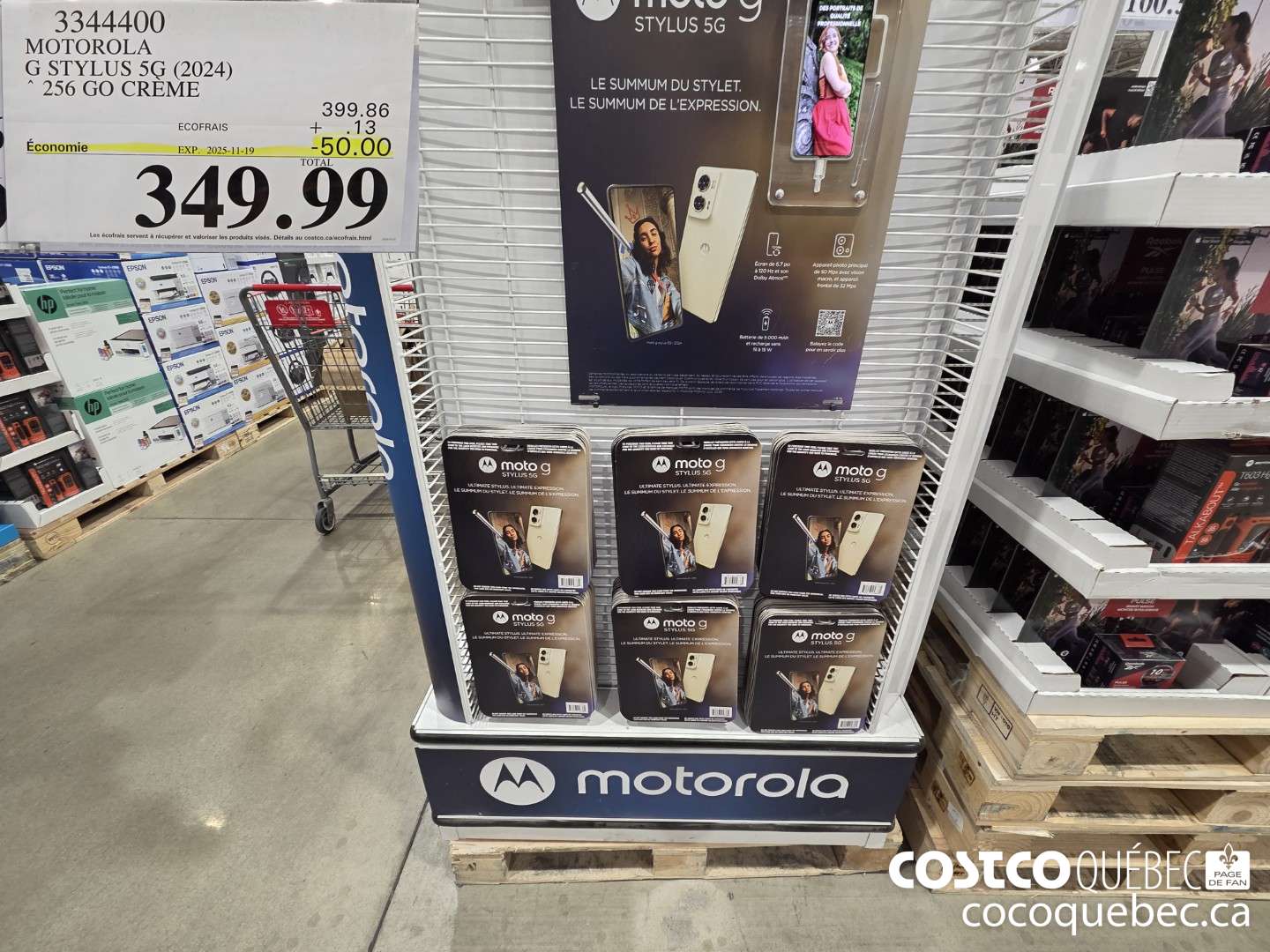 3344400 MOTOROLA G STYLUS 5G (2024) 256 GO CREME  ($50.00 INSTANT SAVINGS EXPIRES ON 2025-11-19) $349.99