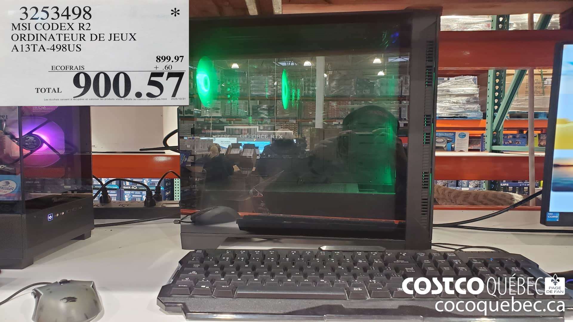 3253498 MSI CODEX R2 ORDINATEUR DE JEUX A13TA-498US $900.57