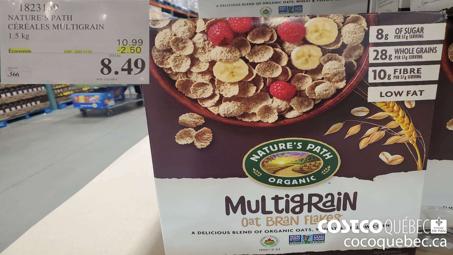 1823159 NATURE'S PATH CEREALES MULTIGRAIN  ($2.50 INSTANT SAVINGS EXPIRES ON 2025-11-23) $8.49