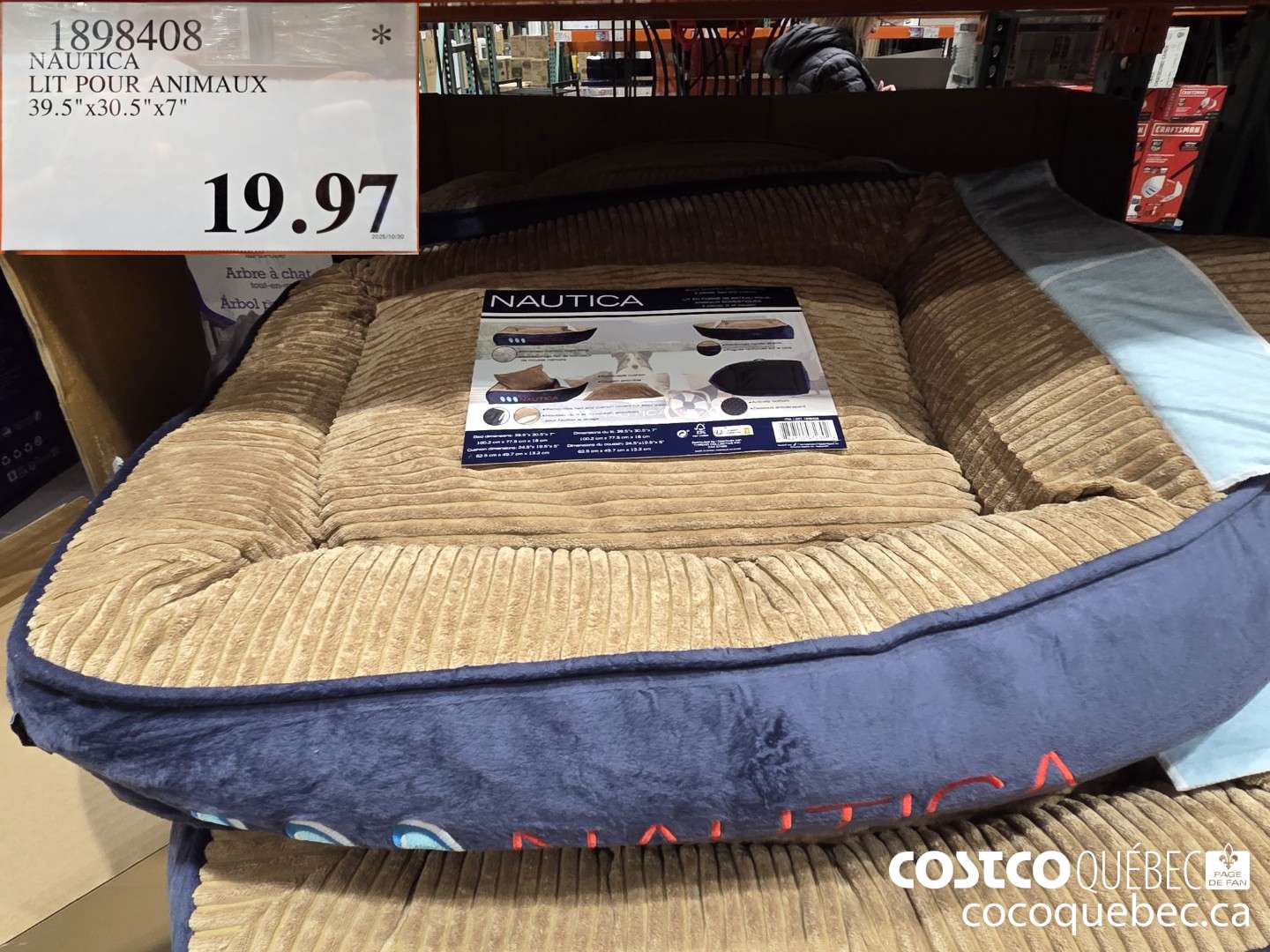 1898408 NAUTICA LIT POUR ANIMAUX 39.5