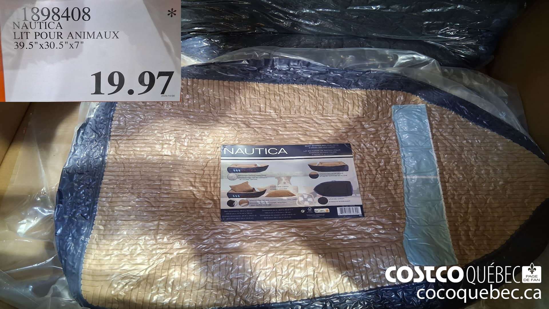 1898408 NAUTICA LIT POUR ANIMAUX 39.5