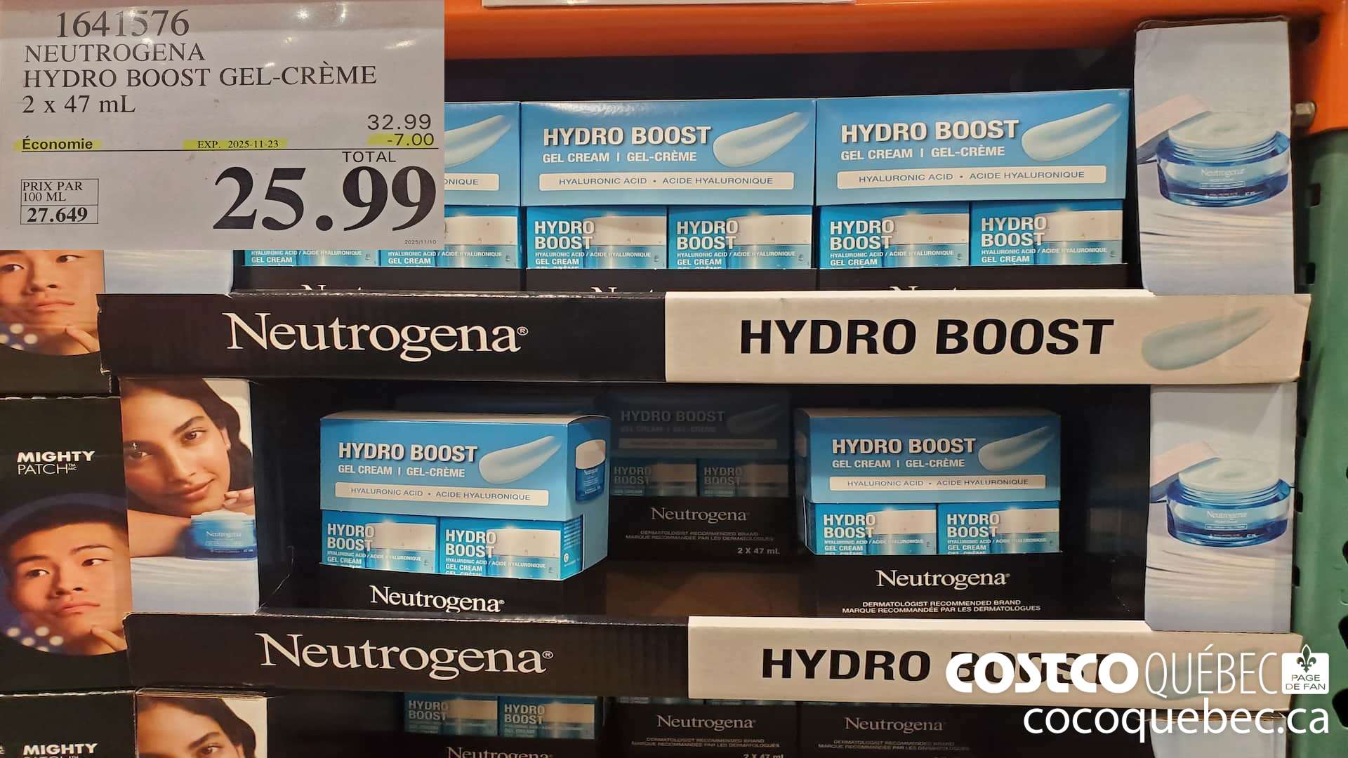1641576 NEUTROGENA HYDRO BOOST GEL-CREME 2x47 mL  ($7.00 INSTANT SAVINGS EXPIRES ON 2025-11-23) $25.99
