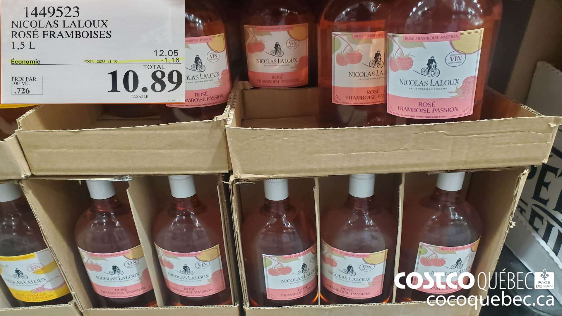 1449523 NICOLAS LALOUX ROSE FRAMBOISE ($1.16 INSTANT SAVINGS EXPIRES ON 2025-11-19) $10.89