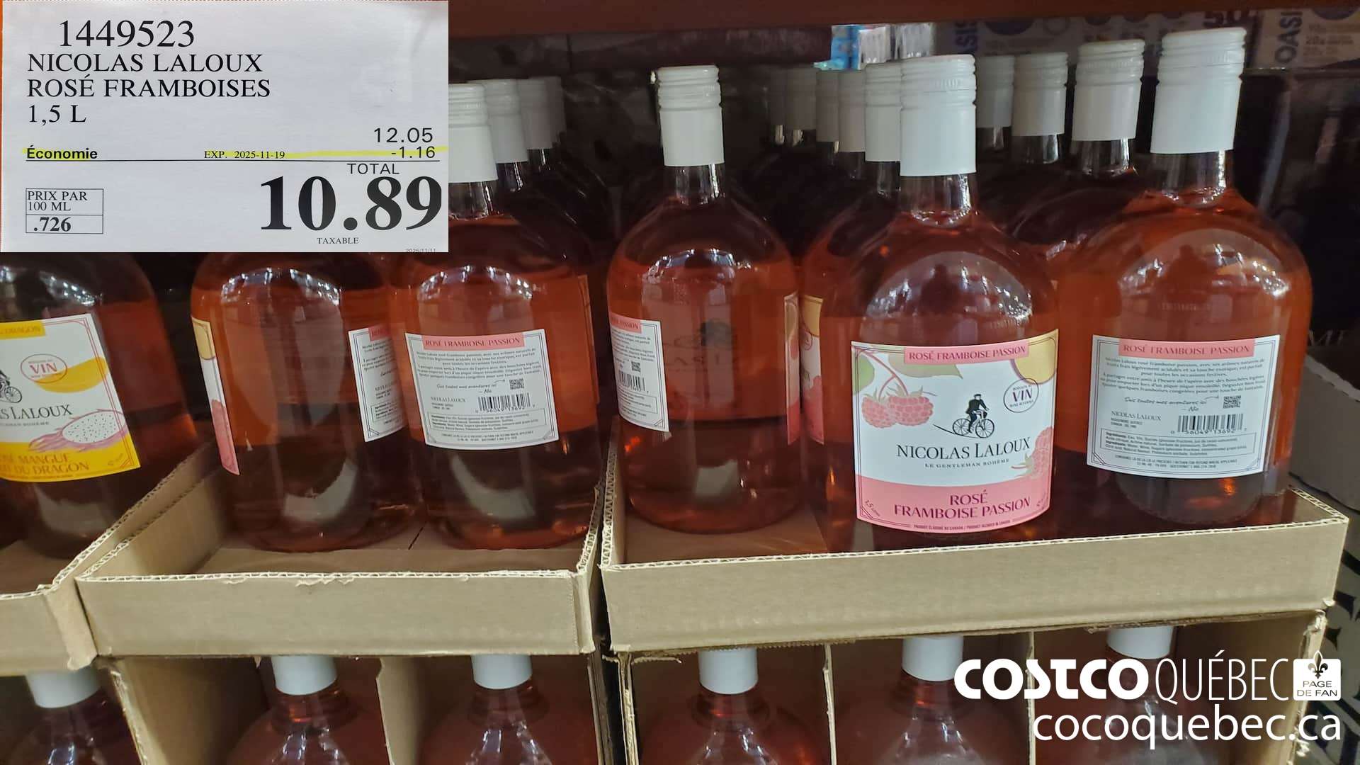 1449523 NICOLAS LALOUX ROSE FRAMBOISE ($1.16 INSTANT SAVINGS EXPIRES ON 2025-11-19) $10.89