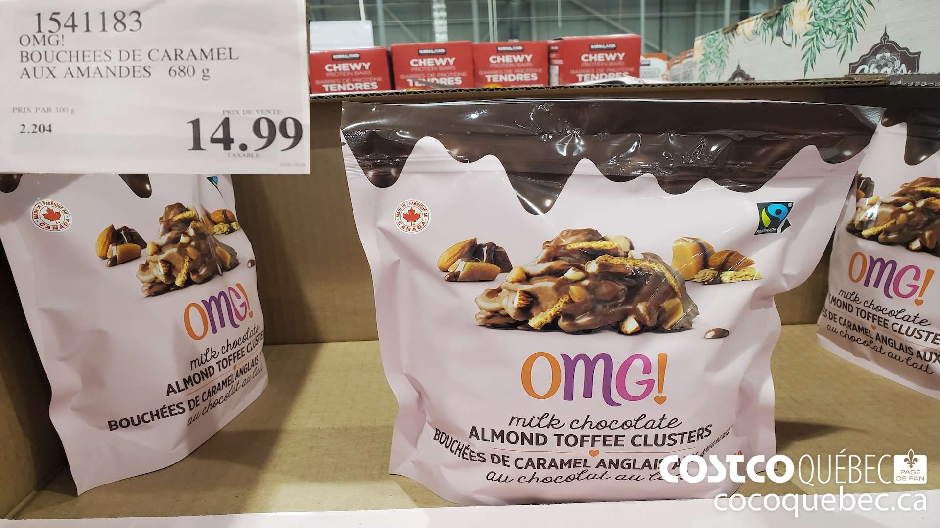 1541183 OMG BOUCHEES DE CARAMEL  $14.99