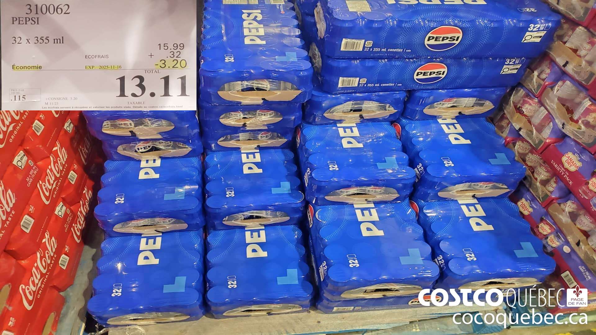 310062 PEPSI  ($3.20 INSTANT SAVINGS EXPIRES ON 2025-11-16) $13.11