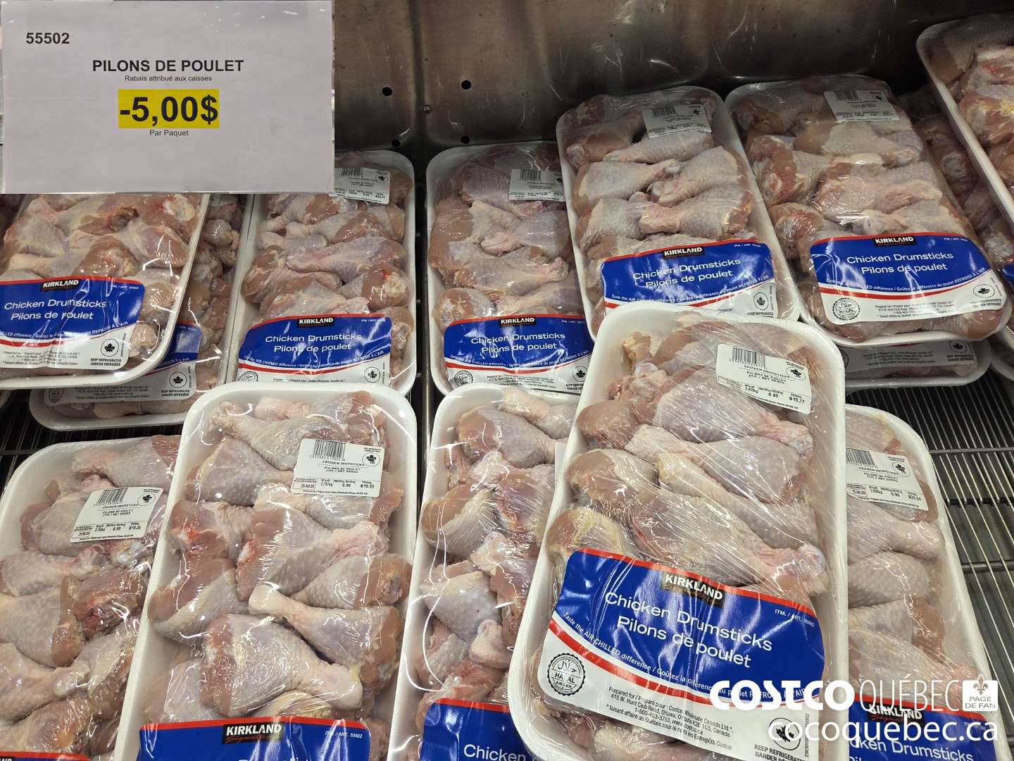 55502 PILONS DE POULET  ($5.00 INSTANT SAVINGS)
