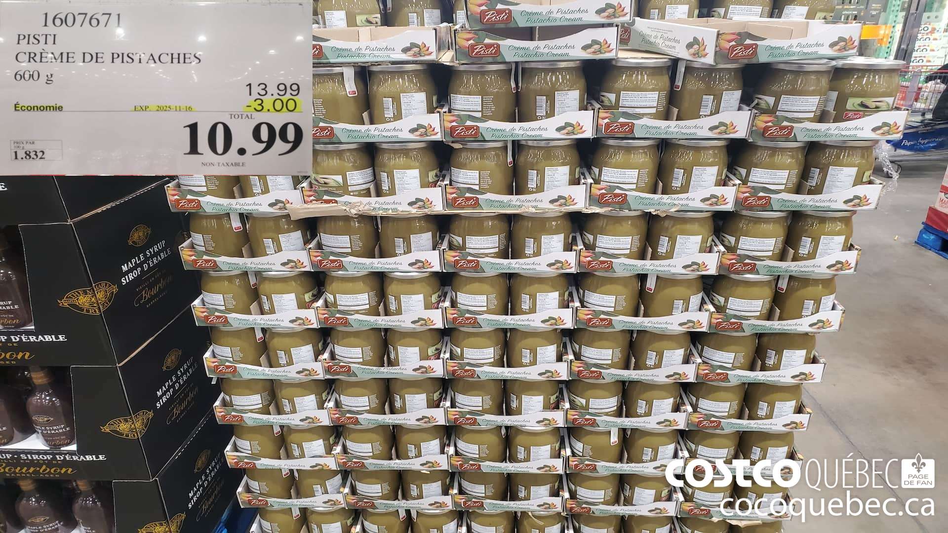 1607671 PISTI CREME DE PISTACHES 600 g 9.99 ($3.00 INSTANT SAVINGS EXPIRES ON 2025-11-16) $10.99
