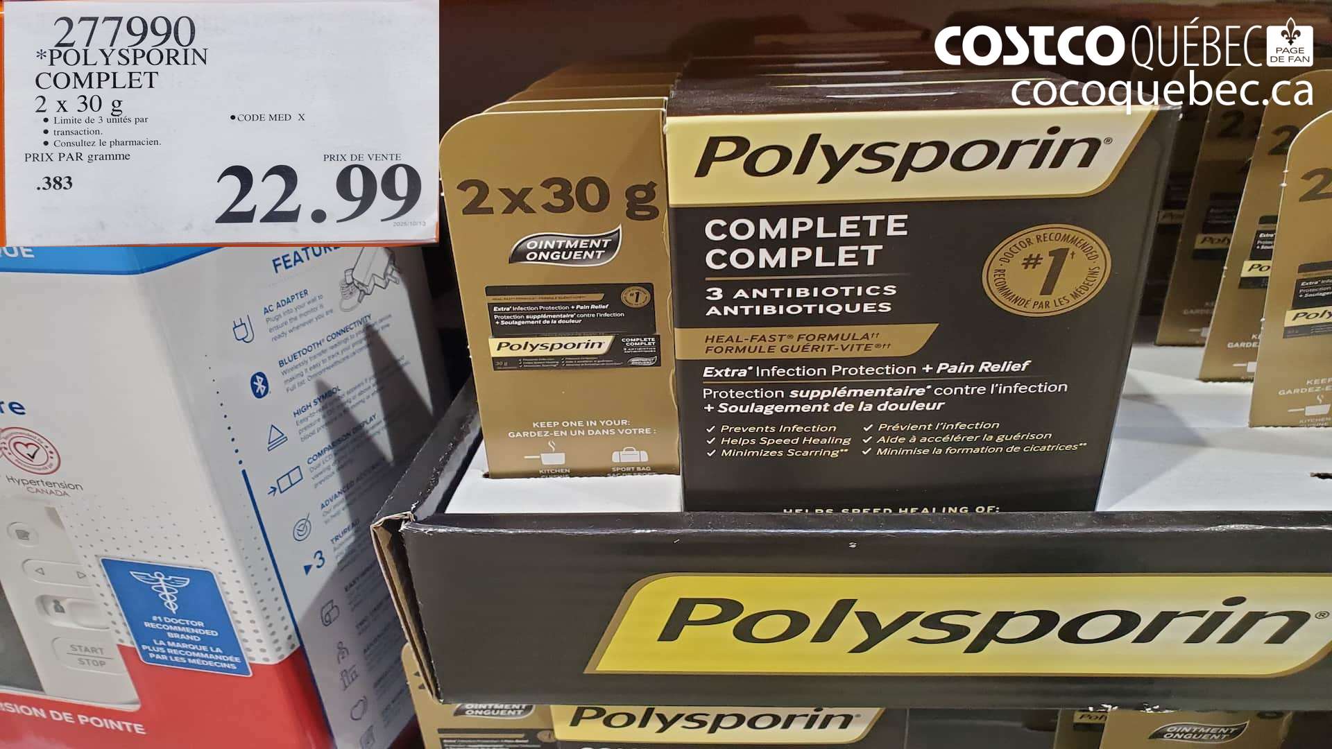 277990 *POLYSPORIN COMPLET 2X30 G  $22.99