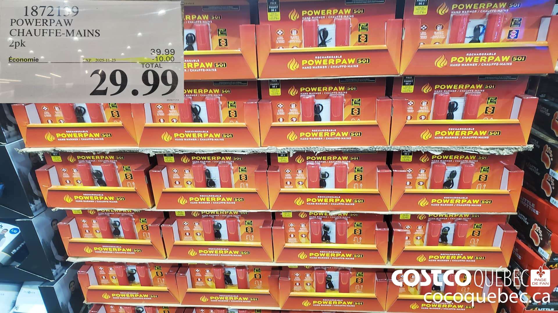 1872139 POWERPAW CHAUFFE-MAINS 2PK ($10.00 INSTANT SAVINGS EXPIRES ON 2025-11-23) $29.99